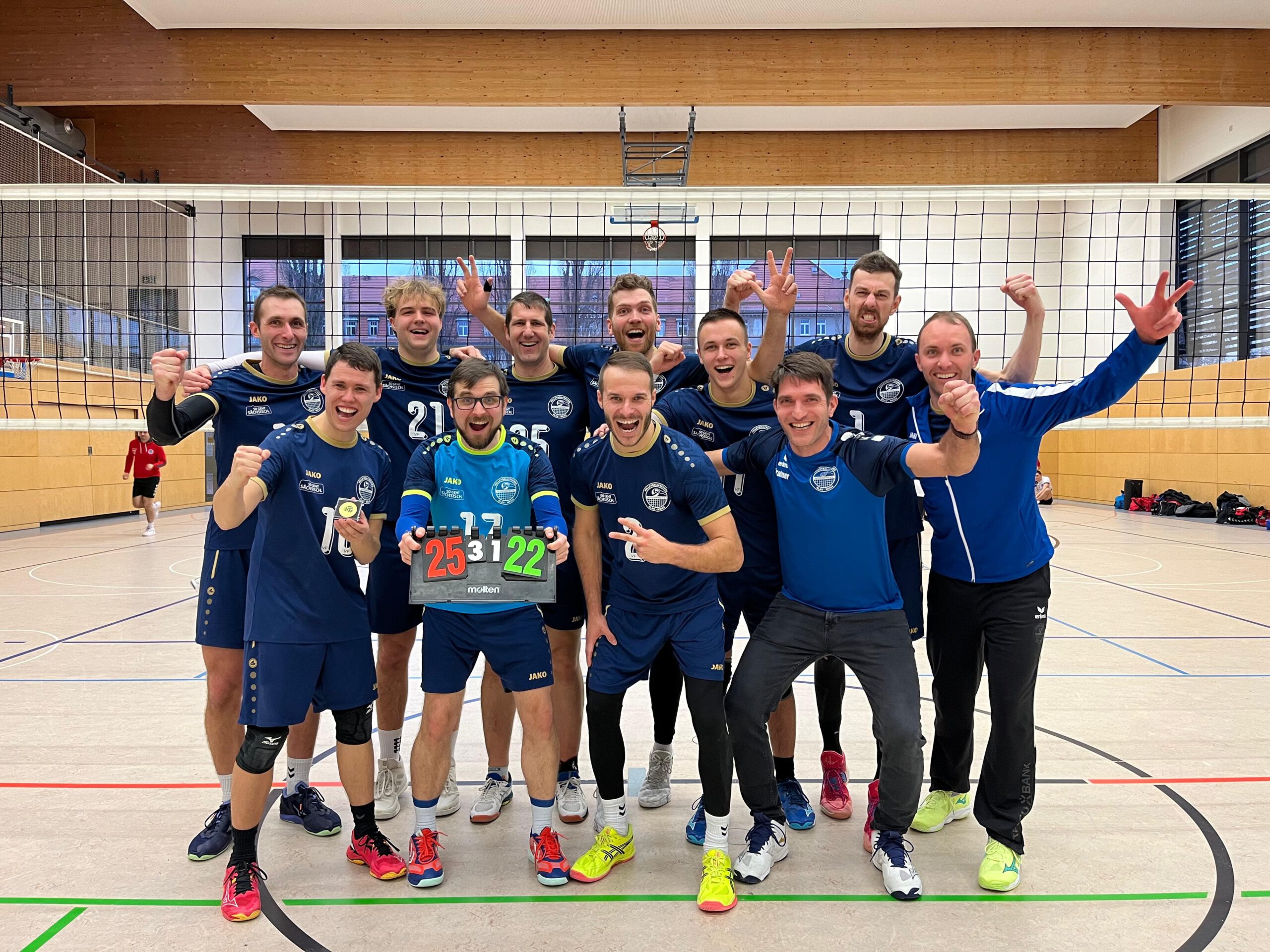Volleyballfreunde auch zum Rückrundenstart weiter auf Erfolgsspur