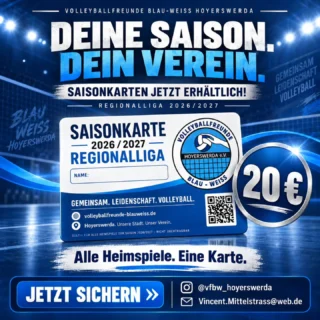 Saisonkarten der Volleyballfreunde Blau-Weiß Hoyerswerda